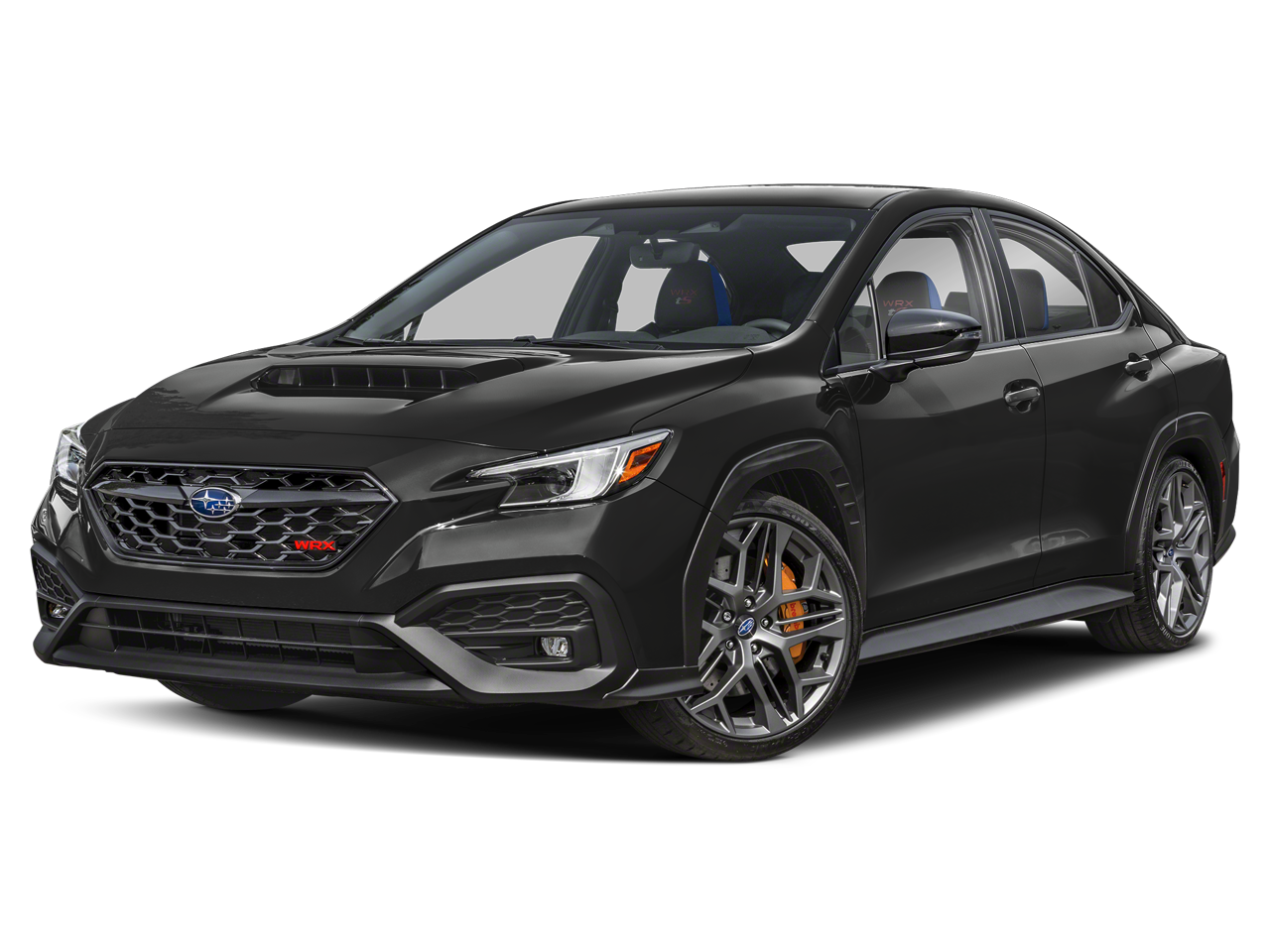 2026 Subaru WRX tS in Crystal Black Silica — front three-quarter view