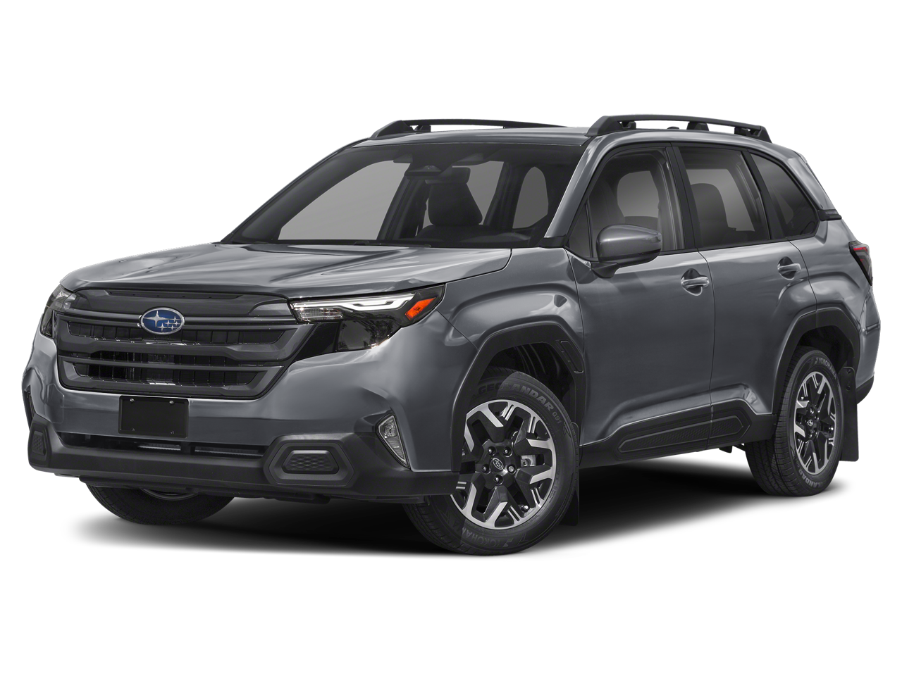 2026 Subaru FORESTER Premium in Magnetite Gray Metallic — front three-quarter view