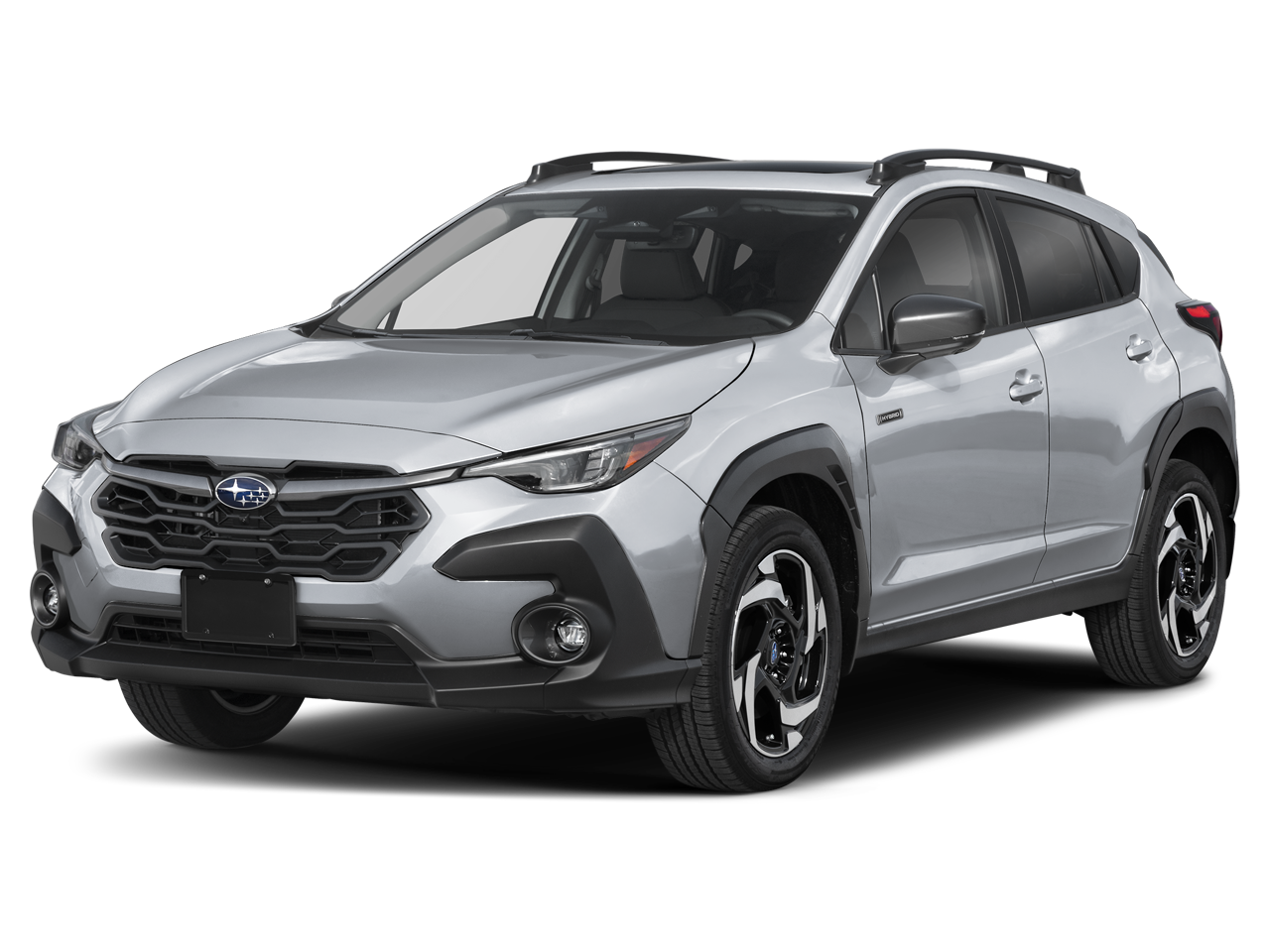2026 Subaru CROSSTREK Limited Hybrid in Ice Silver Metallic — front three-quarter view