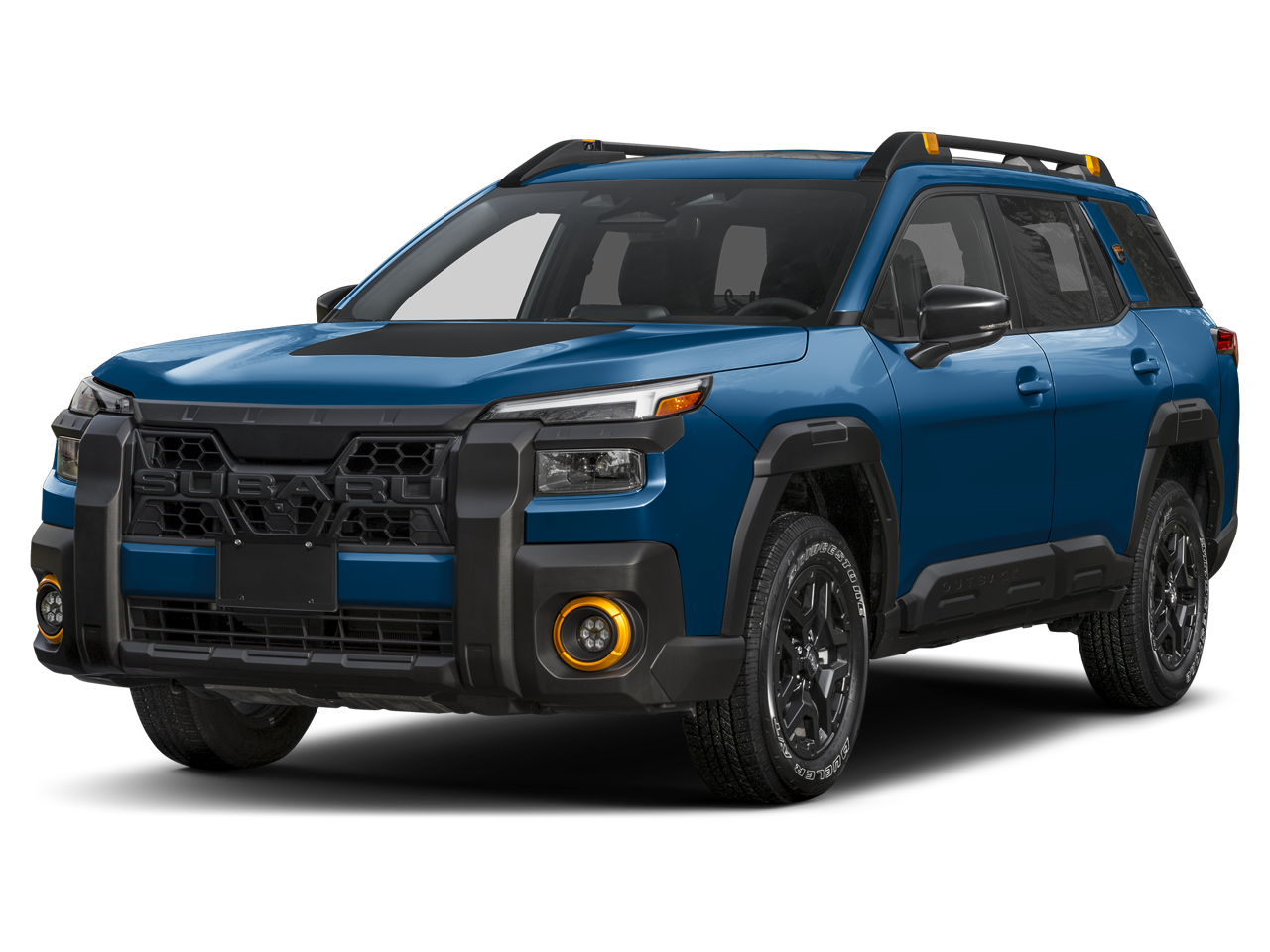 2026 Subaru OUTBACK Wilderness in Geyser Blue — front three-quarter view