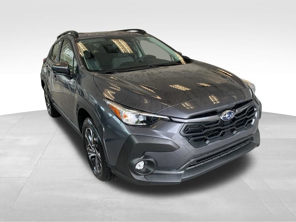 2026 Subaru CROSSTREK Premium in Magnetite Gray Pearl — front three-quarter view