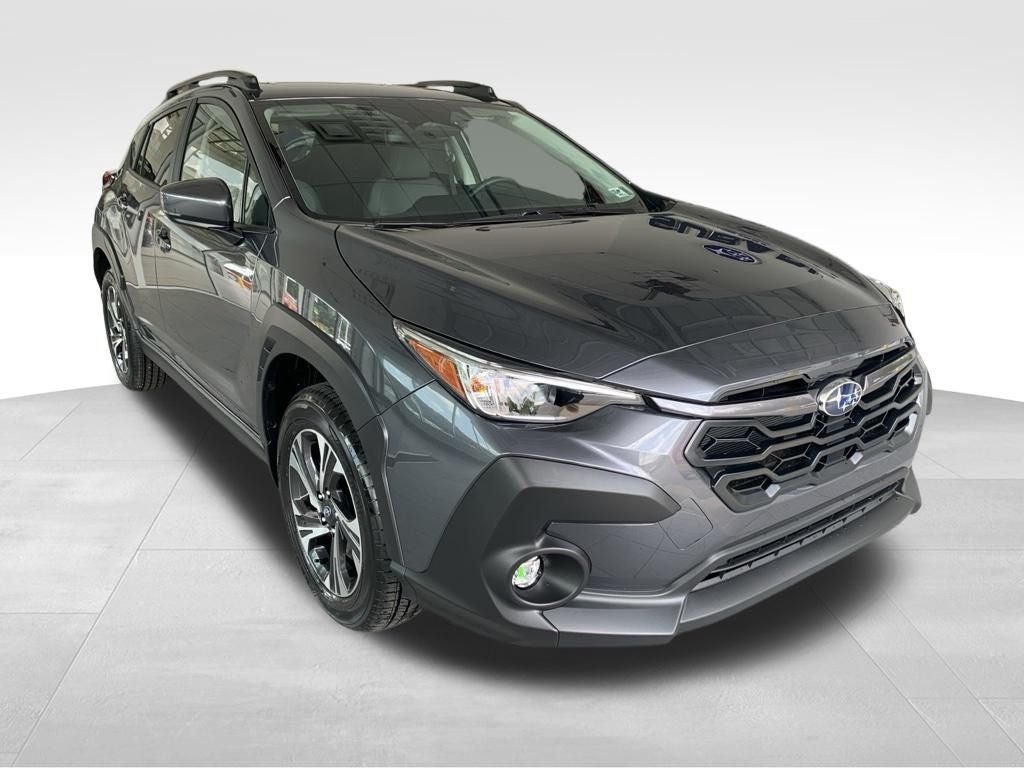 2026 Subaru CROSSTREK Premium in Magnetite Gray Pearl — front three-quarter view