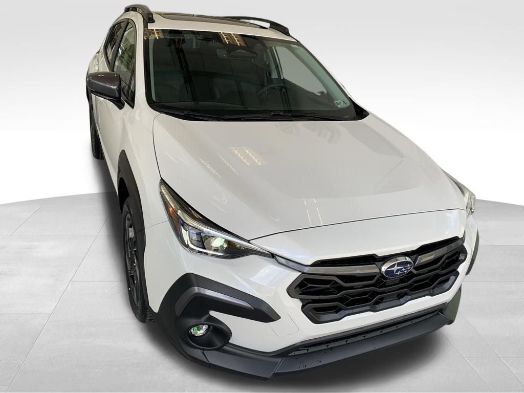2026 Subaru CROSSTREK Limited in Crystal White Pearl — front three-quarter view