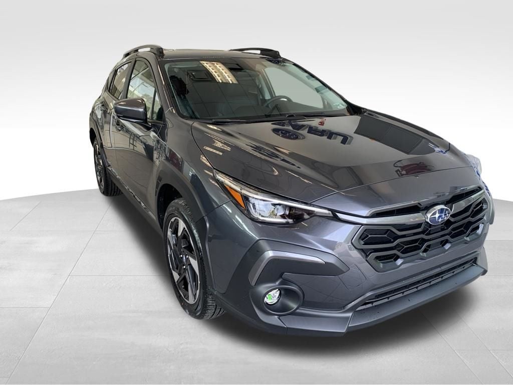 2026 Subaru CROSSTREK Limited in Magnetite Gray Pearl — front three-quarter view