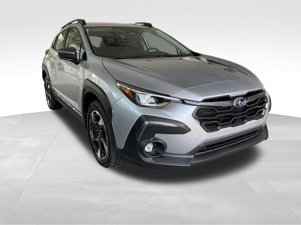 2026 Subaru CROSSTREK Limited in Ice Silver Metallic — front three-quarter view