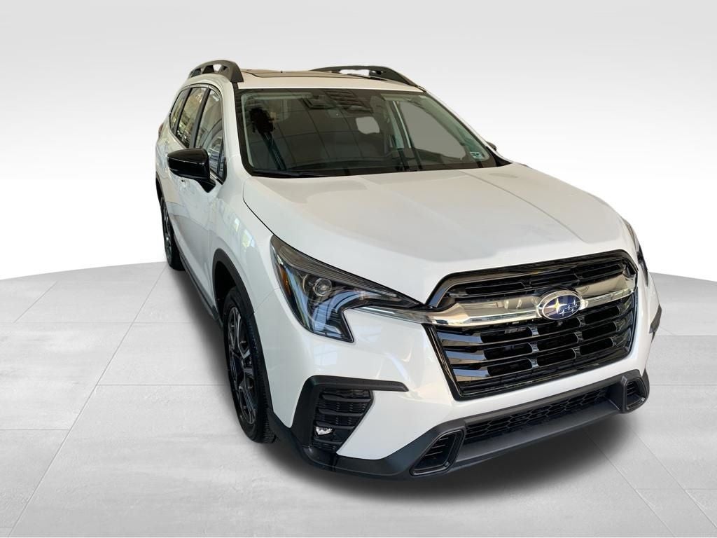 2026 Subaru ASCENT Limited 7-Passenger in Crystal White Pearl — front three-quarter view
