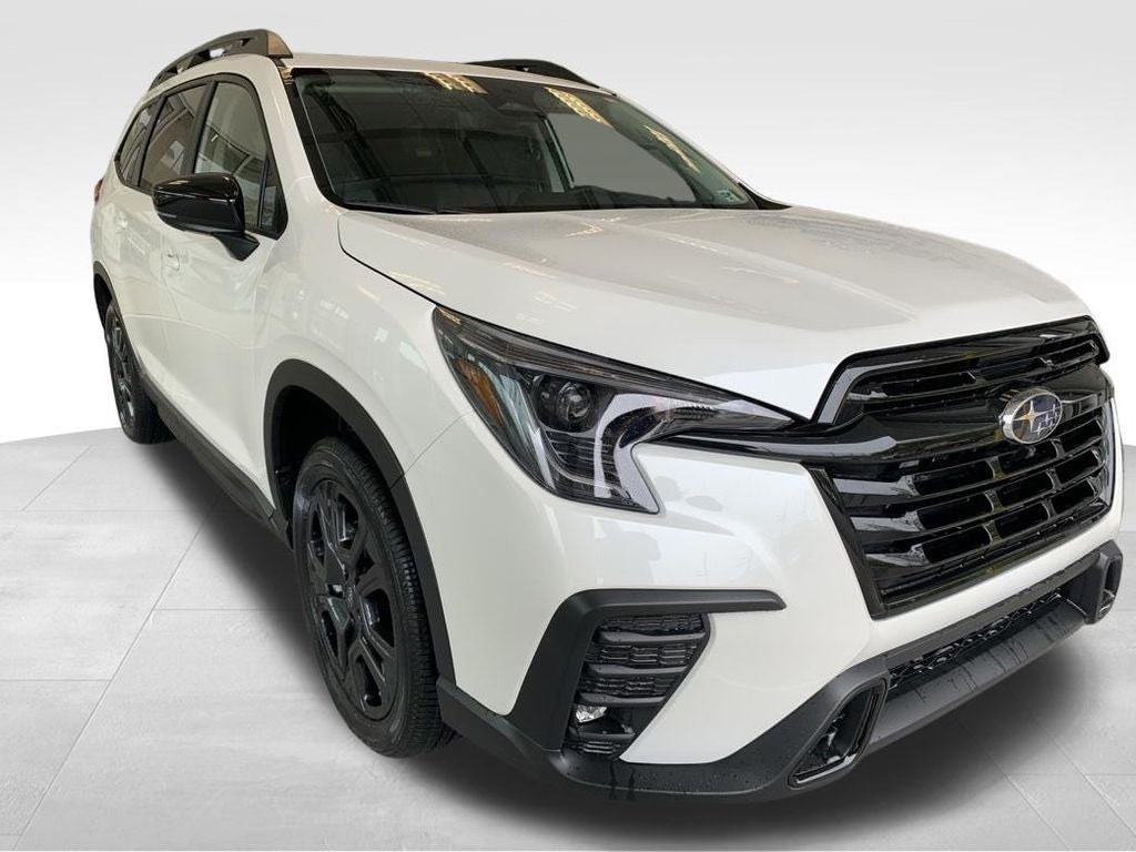 2026 Subaru ASCENT Onyx Edition Touring 7-Passenger in Crystal White Pearl — front three-quarter view
