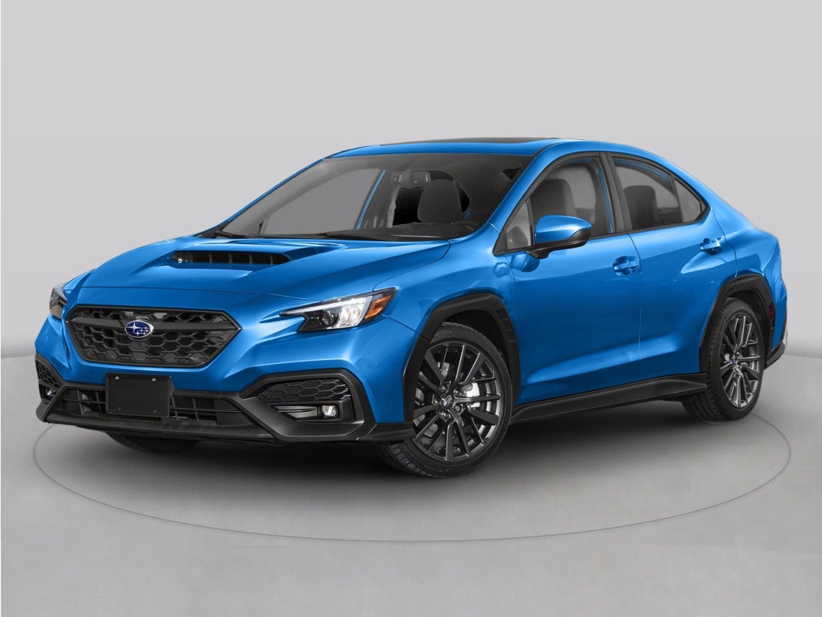2026 Subaru WRX Premium in Ice Silver Metallic — front three-quarter view