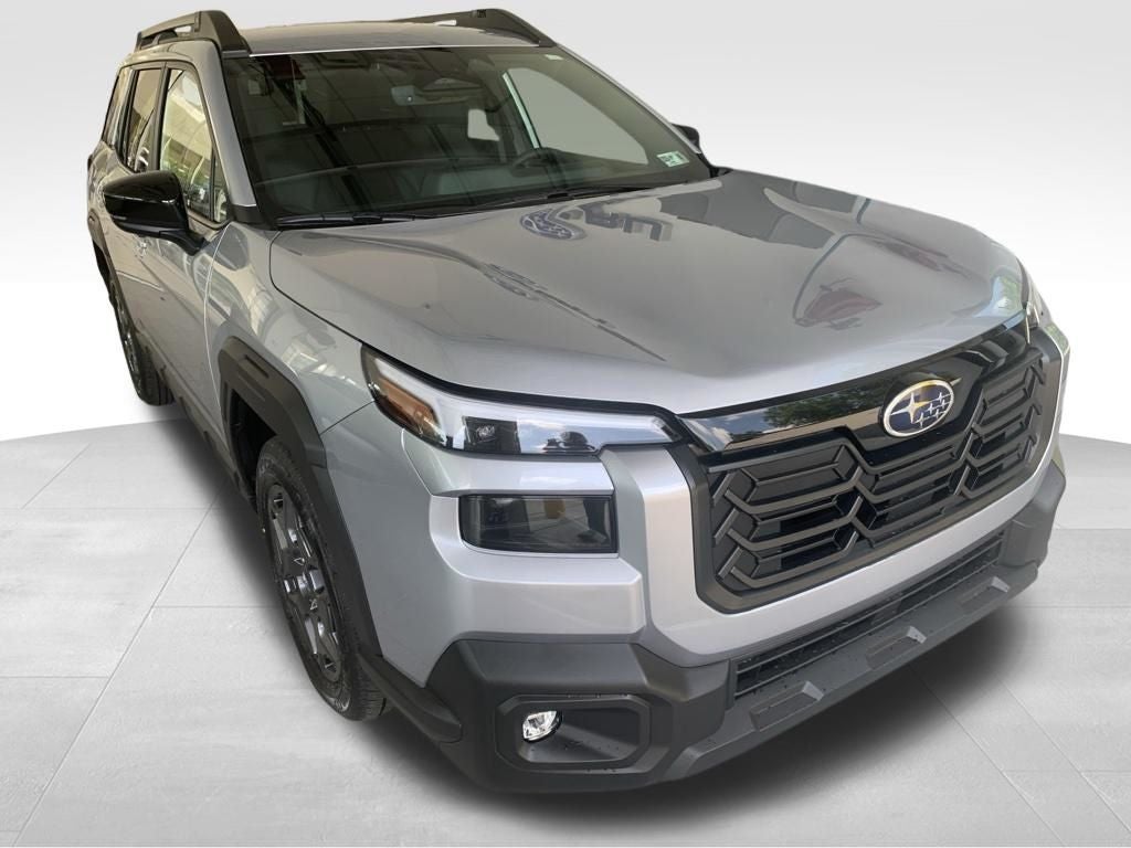 2026 Subaru OUTBACK Premium in Ice Silver Metallic — front three-quarter view
