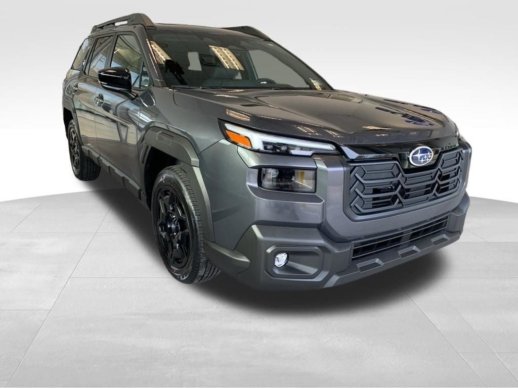 2026 Subaru OUTBACK Limited in Magnetite Gray Metallic — front three-quarter view
