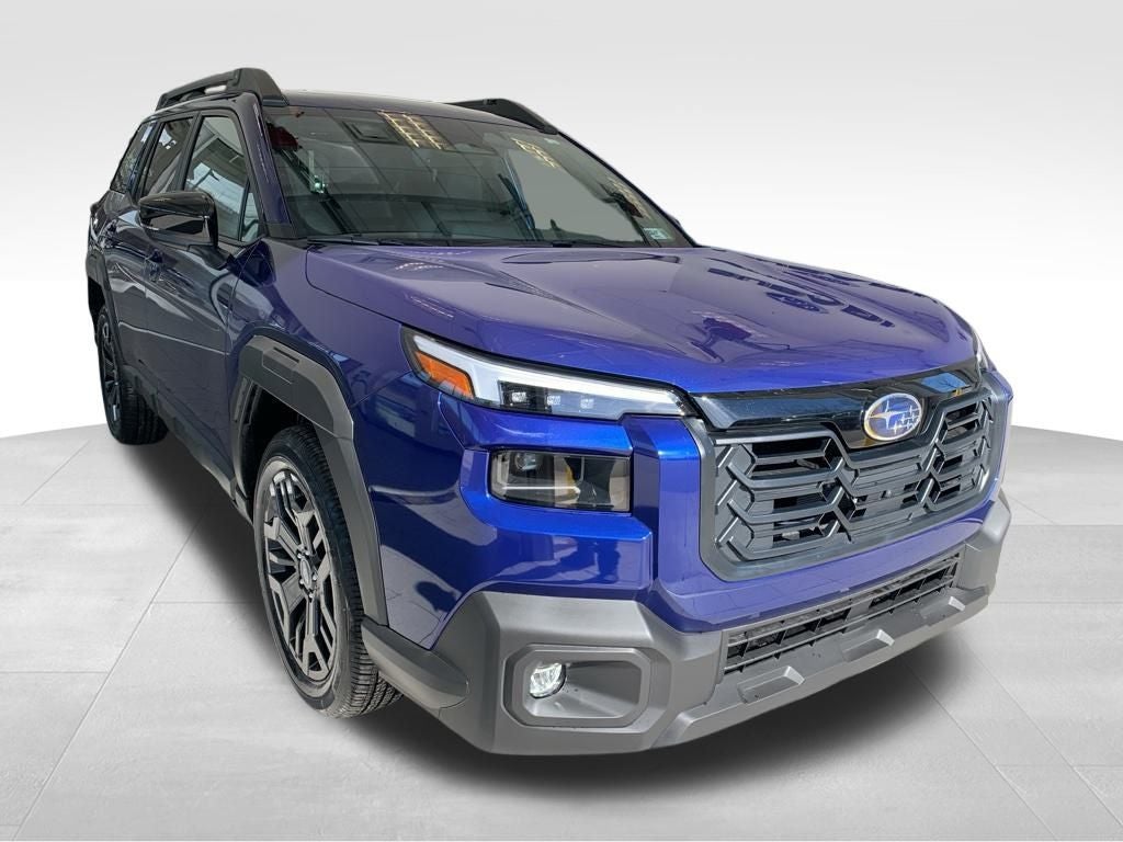 2026 Subaru OUTBACK Limited XT in Sapphire Blue Pearl — front three-quarter view