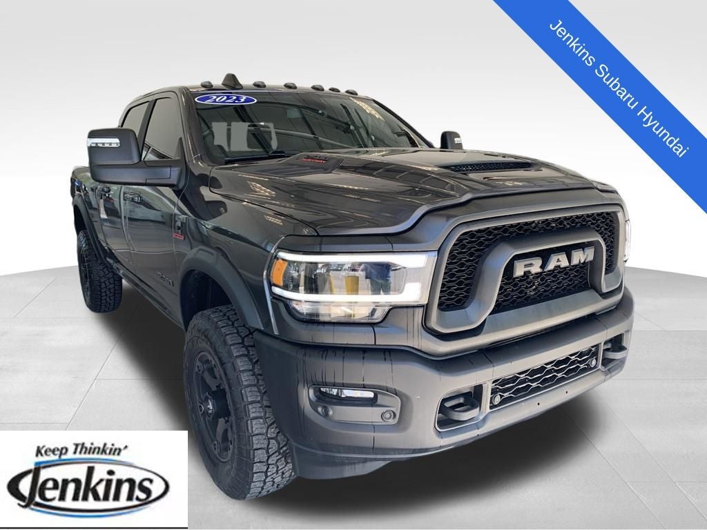2023 RAM 2500 Rebel in Granite Crystal Metallic Clearcoat — front three-quarter view