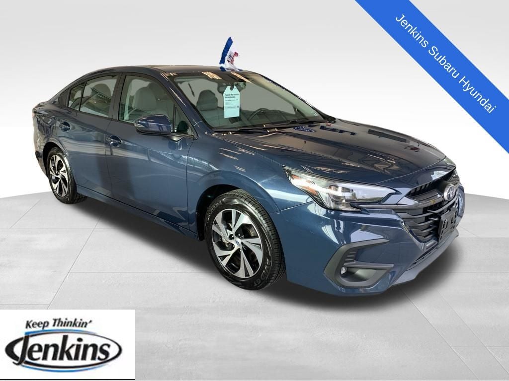 2025 Subaru Legacy Premium in Cosmic Blue Pearl — front three-quarter view