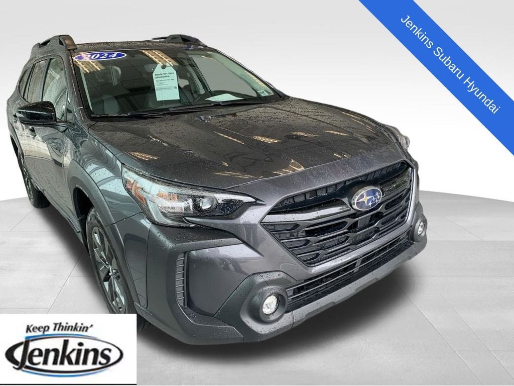2024 Subaru Outback Onyx Edition in Magnetite Gray Metallic — front three-quarter view