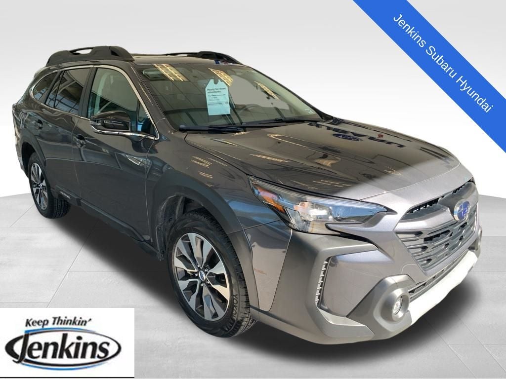 2025 Subaru Outback Limited XT in Magnetite Gray Metallic — front three-quarter view