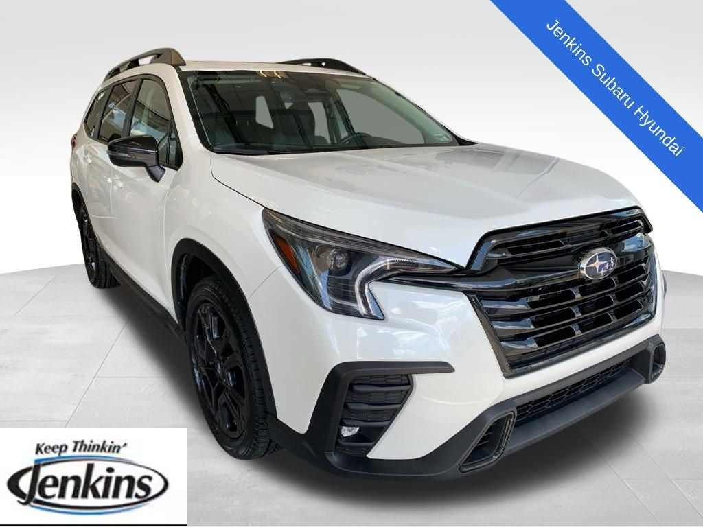 2023 Subaru Ascent Onyx Edition in Crystal White Pearl — front three-quarter view
